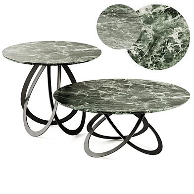 FEBE Round marble coffee table set by EFORMA