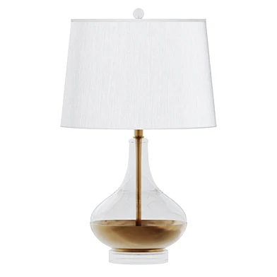 Glass LED Table Lamp Gold Leaf by JONATHAN Y