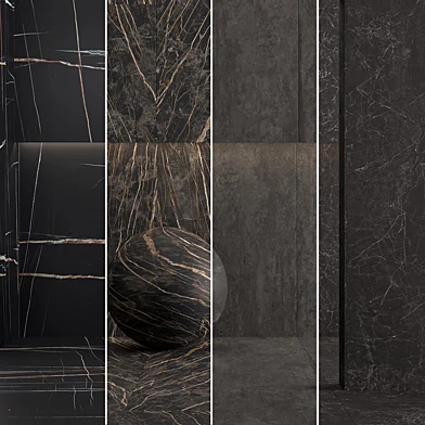 Керамогранит Laminam Sahara Noir, NATURALI NERO-GRECO, Noir Desire, Cemento Nero. 3000x1000 mm.