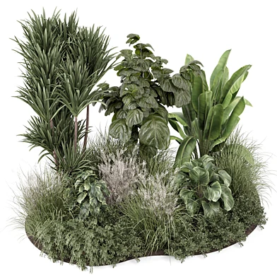 Outdoor Garden Set Bush and Tree - Garden Set 1710