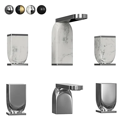 3 hole washbasin mixers Cisal HI-RISE
