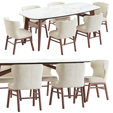 Vesta chair and abrey table