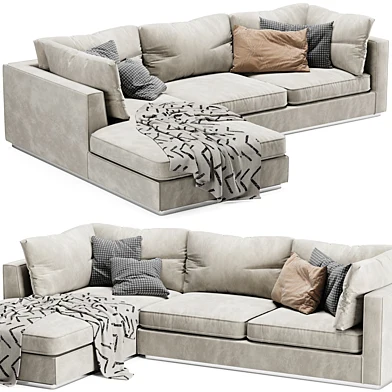 Oceanside Deep 2 Piece Left Arm Bumper Sectional Sofa