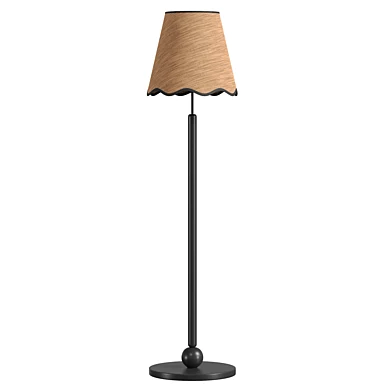 Turned Wooden Floor Lamp