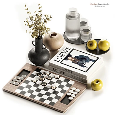 Checkers Decoration Set