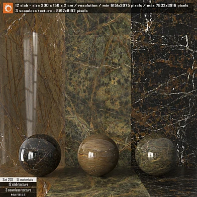 Marble slab & Seamless texture Set 202