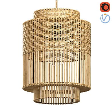 The Colonial Pendant Bamboo lamp Bazar Bizar