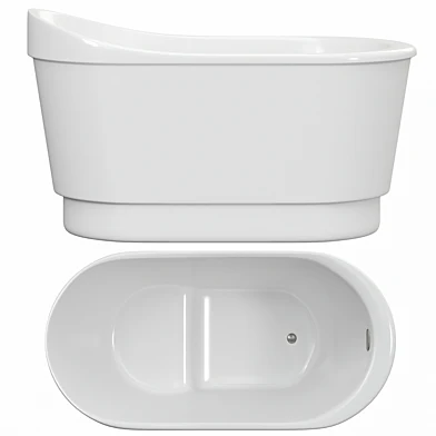 Emeigh Acrylic Freestanding Tub with Trim Kit