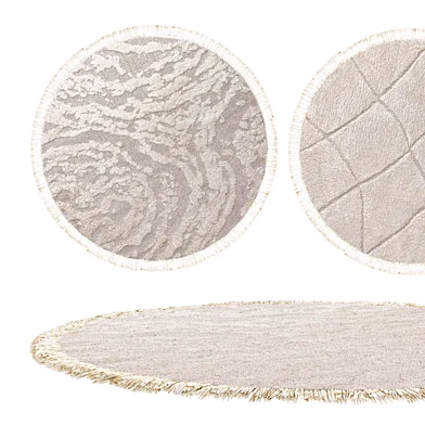 Round rugs set