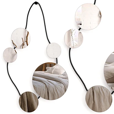 Настенное зеркало Wall jewellery_01 Mirror Ligne Roset