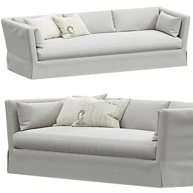 Belgian Shelter Arm Slipcovered 9 Luxe Sofa