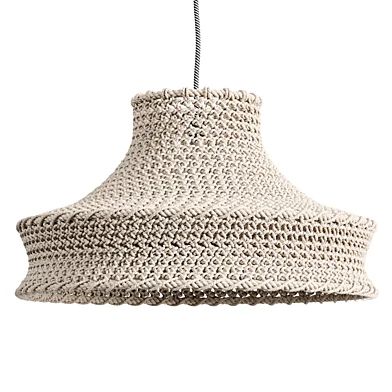 Woven White Rope Pendant Shade