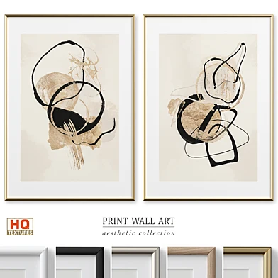 Beige Accent Abstract Neutral Wall Art P-672