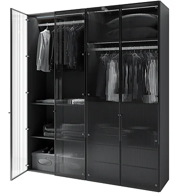 Modern Glass Door Wardrobe
