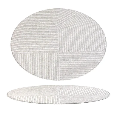 Abstract Contemporary Round Rug