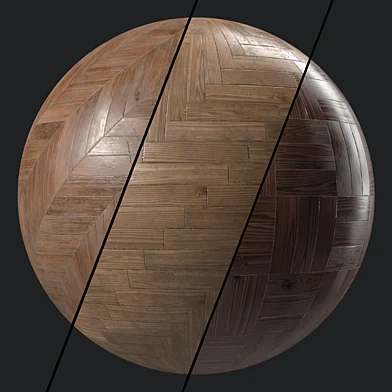 Parquet Materials 39- Parquet By Old Wood Damaged | Sbsar Seamless PBR 4k