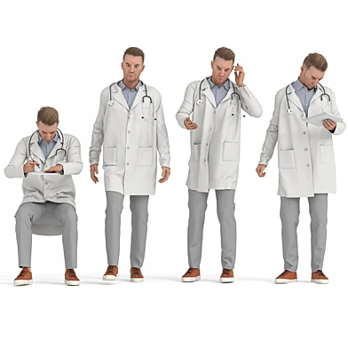 Doctor Men in 04 Poses