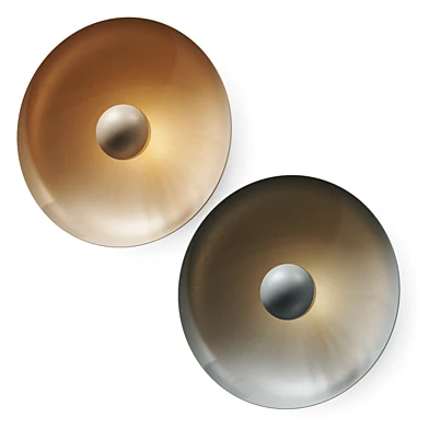 Anne Nowak White & Grey Moon Wall Lamp