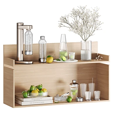 Kitchen shelf with citrus