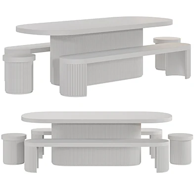 Furrow Outdoor Dining Set