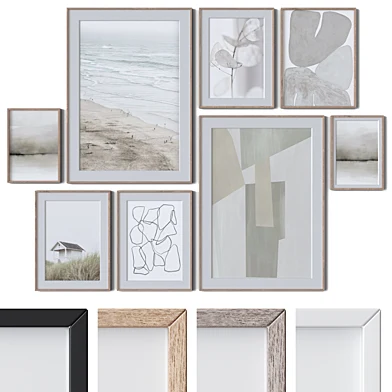 Set of 8 wall paintings 3008