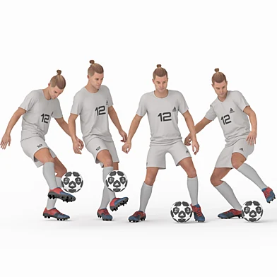 Footballist Man in 04 poses