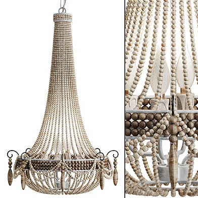 Boho Rustic Bead Chandelier Set 02