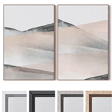 Set of large wall paintings 3036