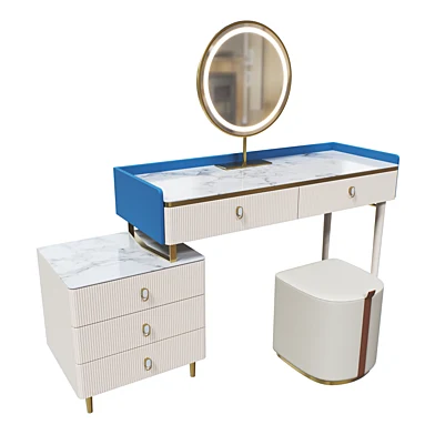 Туалетный столик Faenza White Slate Makeup Vanity