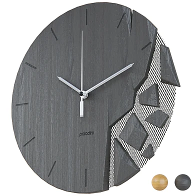 VREME monochrome wall clock by Paladim Studio