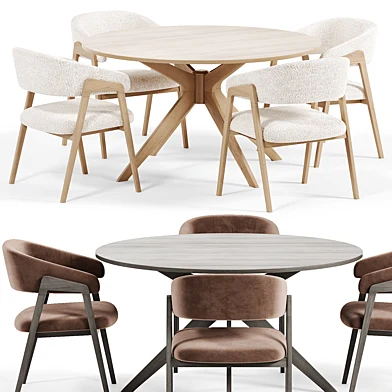 Josra  Dining Chair, Conan Dining Table