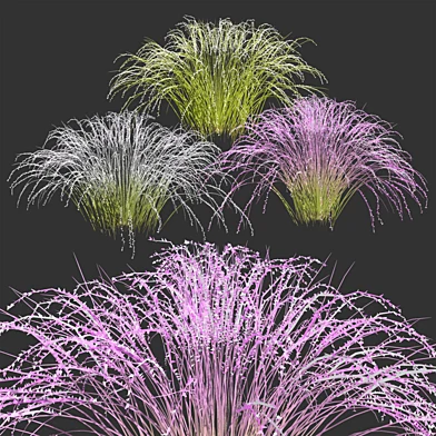 Purple Love Grass 3d Collection