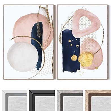 Set of large wall paintings 3091