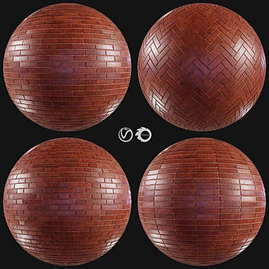 Realistic Brick PBR Material Vol 15