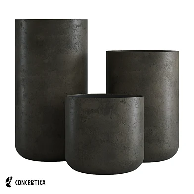 Concretika Коллекция Кашпо Topper midnight Om