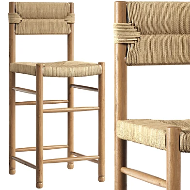 Стул ротанг | Charlotte Counter Stool