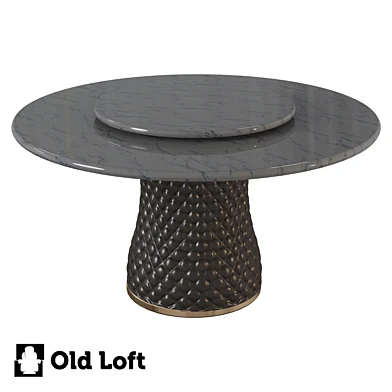 ОМ Круглый обеденный стол Marble Mushroom Contrast