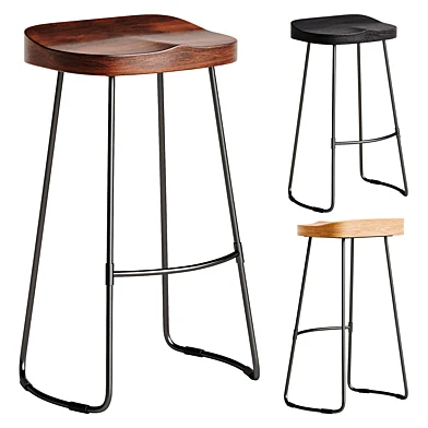 Rombass Saddle Seat Stool, Walnut,