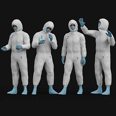 Laboratory Scientist Man 04 poses