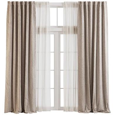 Roxy Curtain with Tulle