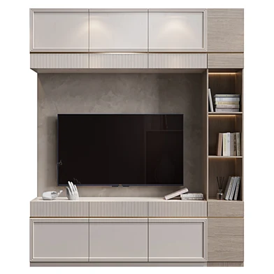Neoclassical TV wall 028