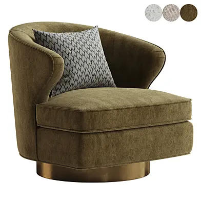 Scoop Swivel Barrel Chair