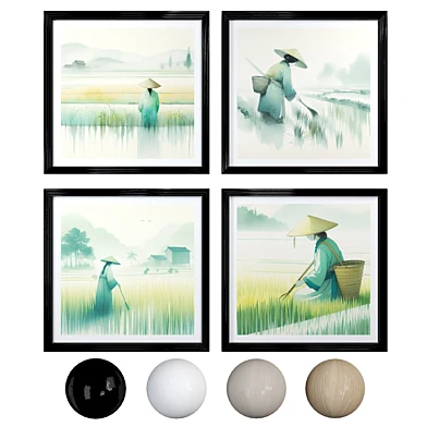 Watercolor painting frames N02