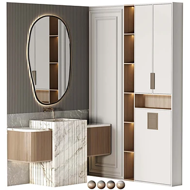 Bathroom furniture N024 in Neoclassic and Modern style
