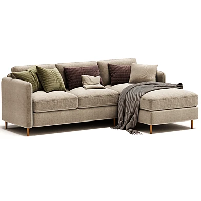 Sofa Rinconero Izquierdo De Poliester Jaspeado Lomeo