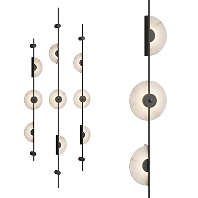 Alabaster Wall Sconce Black