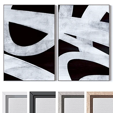 Set of large wall paintings 3202