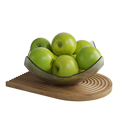 Apples In Glass Bowl