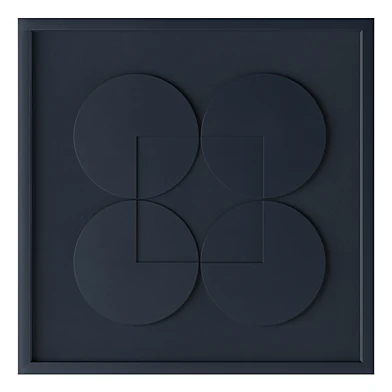 3d wall art Dark Aligned (Geometric Relief)