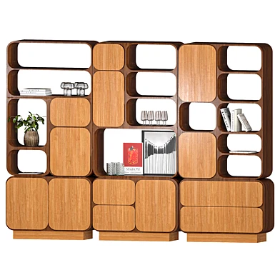 Italian Multifunctional Walnut Sideboard